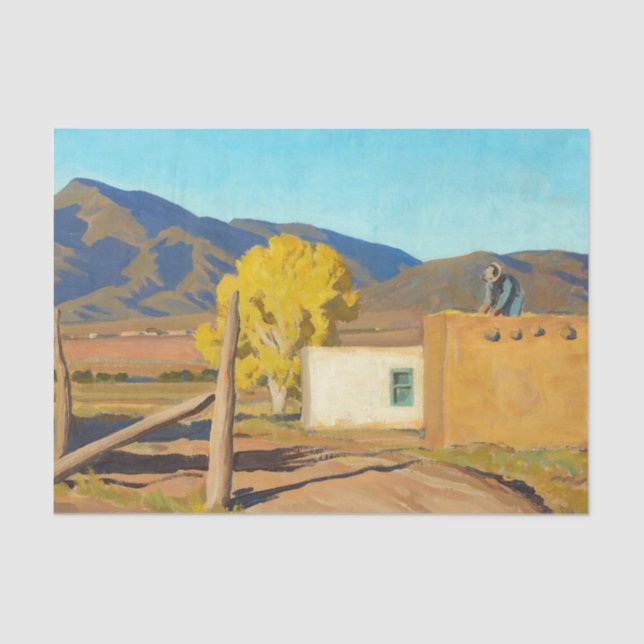 Papier Mousseline Signes d'automne 1931 par Maynard Dixon (Recto)