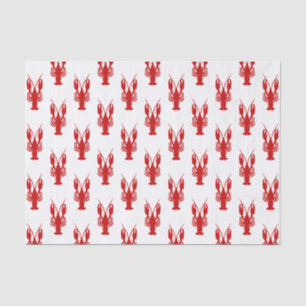 Papier Mousseline Silhouette d'écrevisses de Cajun