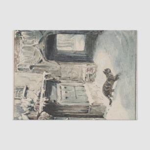 Papier Mousseline Simpkin le chat sort (par Beatrix Potter)