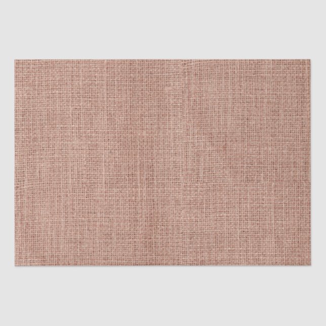 Papier Mousseline Simple Burlap Rustique Féminin Rose Pâle (Recto)
