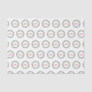 Papier Mousseline Simple élégante couronne moderne Noël