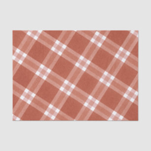 Papier Mousseline Simple Rustique rouge et blanc Motif Noël 