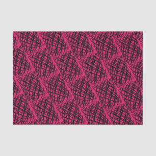 Papier Mousseline Simple Scribble Noir Angled Ruby