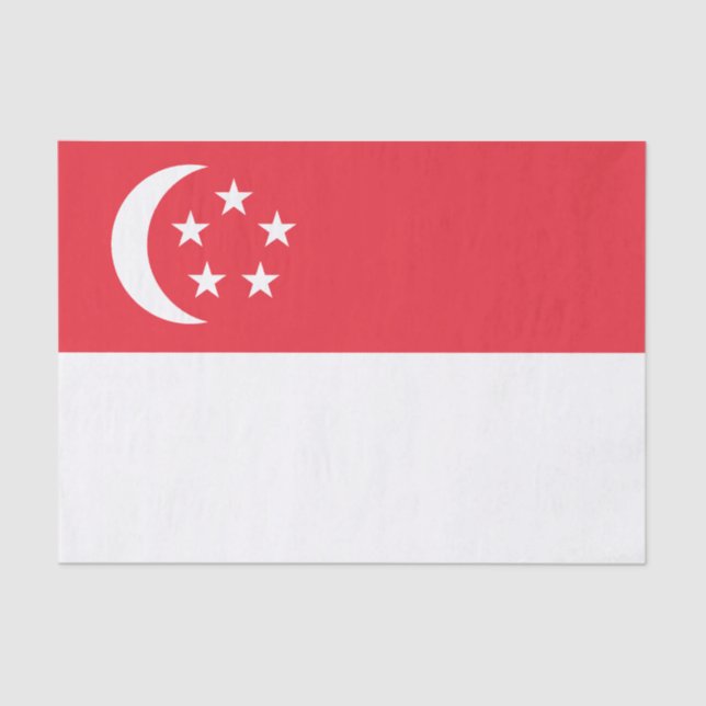 Papier Mousseline Singapore Flag (Recto)