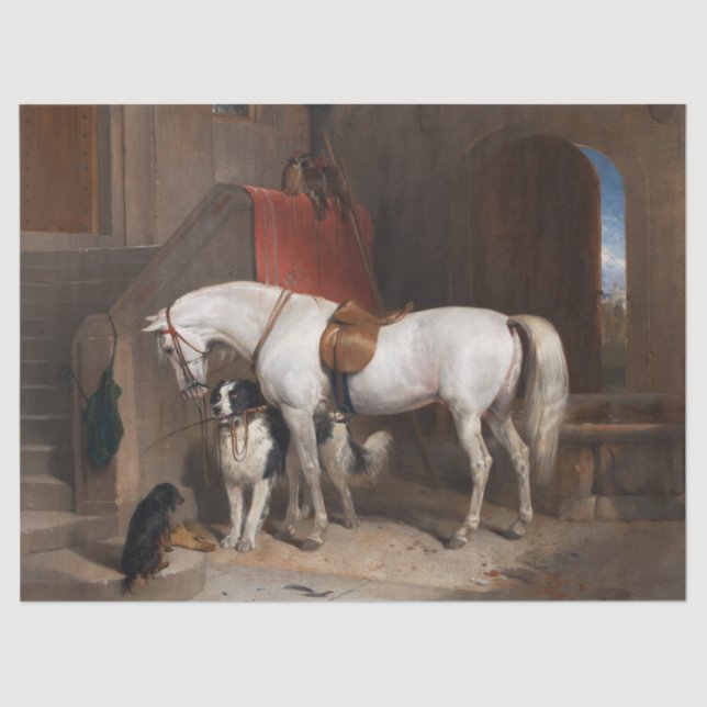 Papier Mousseline Sir Edwin Henry Landseer | Favoris, la propriété (Recto)