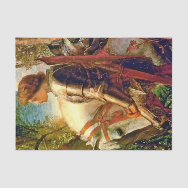 Papier Mousseline "Sir Galahad" par George Frederic Watts (Recto)