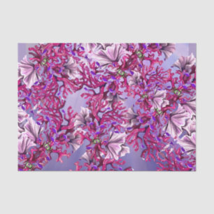 Papier Mousseline Sirène d'océan violet