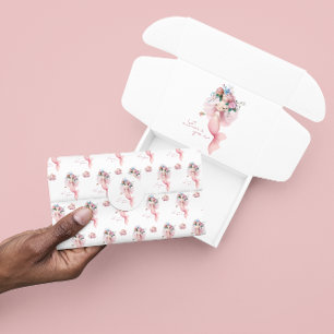 Papier Mousseline Sirène Je T'Aime Papier Tissu