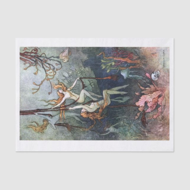 Papier Mousseline Sirènes (Recto)