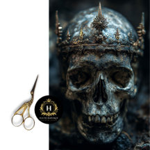 Skeleton gothique Skull Decoupage papier de tissus