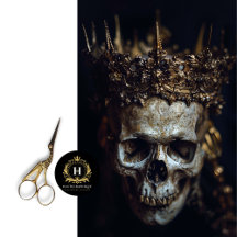 Skeleton gothique Skull Decoupage papier de tissus