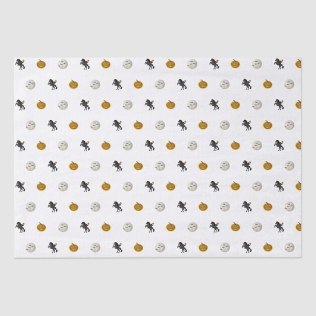 Papier Mousseline Sleepy Hollow Horseman Éffrayant Halloween (Recto)