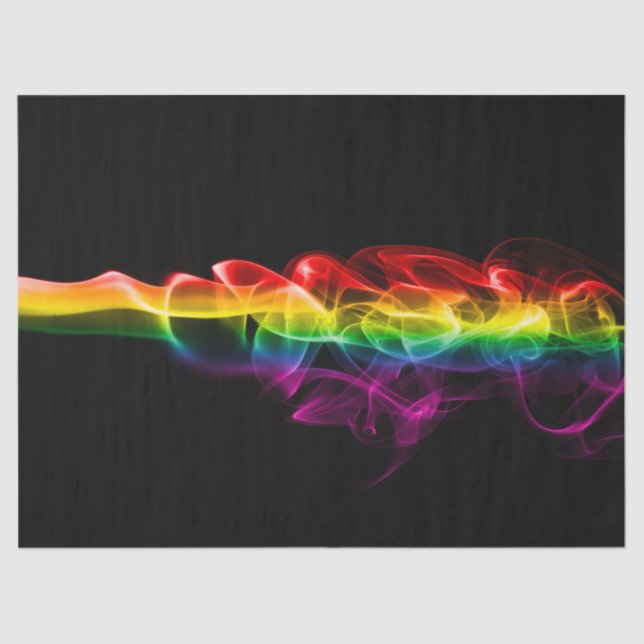 Papier Mousseline SlipperyJoe's Rainbow vapor ripple arc en ciel c (Recto)
