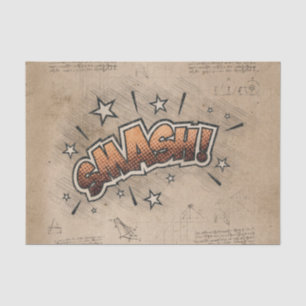 Papier Mousseline SMASH ! Livre de bande dessinée vintage Steampunk 