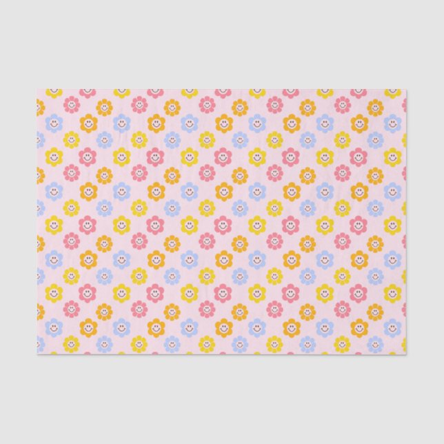 Papier Mousseline Smile Daisy Cute Super Retro (Recto)