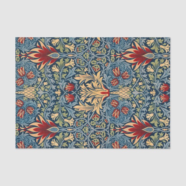 Papier Mousseline Snakeshead, Fond d'écran de fleurs de William Morr (Recto)
