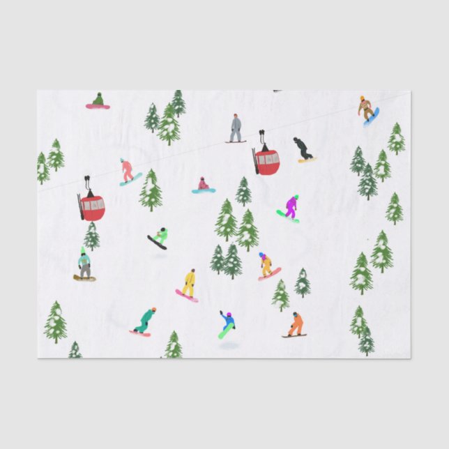 Papier Mousseline Snowboard moderne Snowboard (Recto)