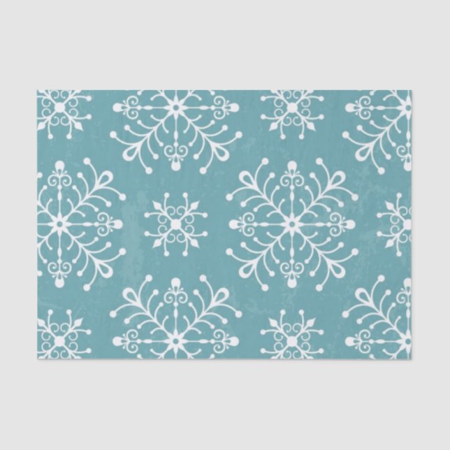 Papier Mousseline Snowflakes stylisés (Recto)