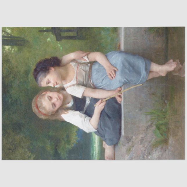 Papier Mousseline Soeurs, Bouguereau (Recto)