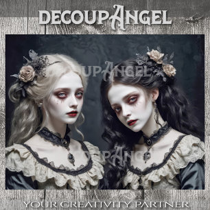 Papier Mousseline Soeurs victoriennes énigmatiques - Découpage -