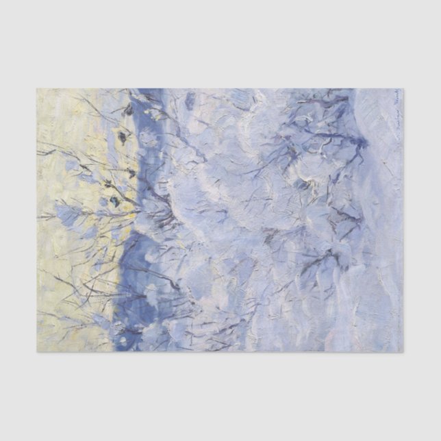 Papier Mousseline Soirée d'hiver par Gustav Wentzel (Recto)