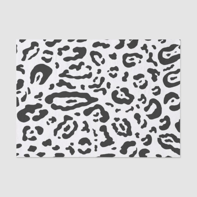 Papier Mousseline Soirée Poster de animal de Cheetah Leopard noir et (Recto)