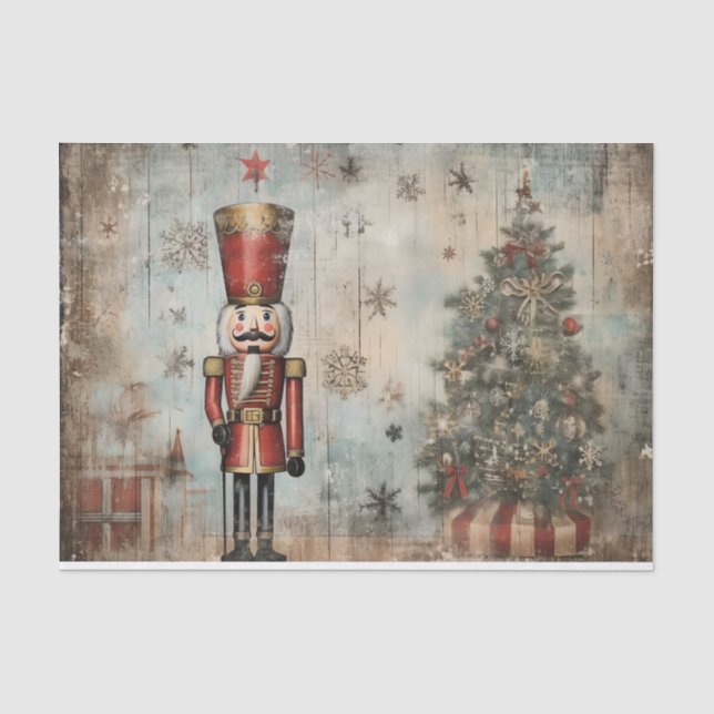 Papier Mousseline Soldat vintage Nutcracker (Recto)