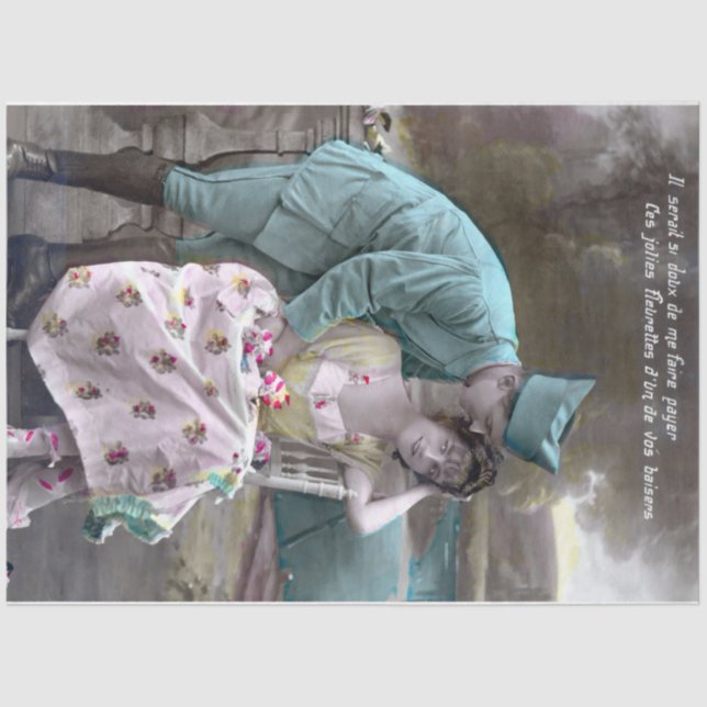 Papier Mousseline Soldier and Lover (Recto)