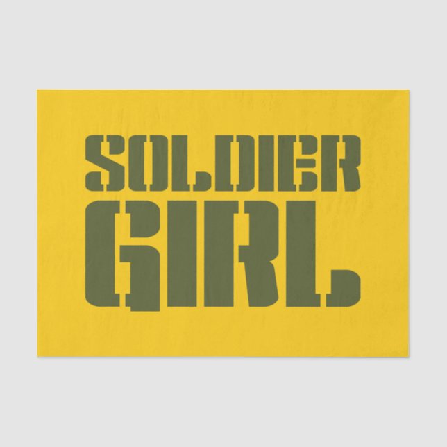 PAPIER MOUSSELINE SOLDIER GIRL (Recto)