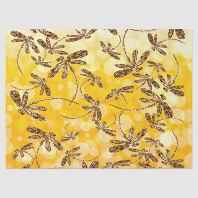 Papier Mousseline Soleil de libellule (Recto)