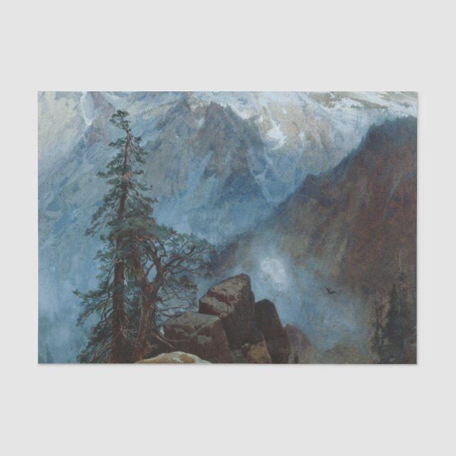 Papier Mousseline Sommet de Moran de la Sierras Peinture (Recto)