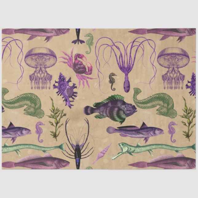 Papier Mousseline Sorcière de sel Grimore Series Design 14 (Recto)