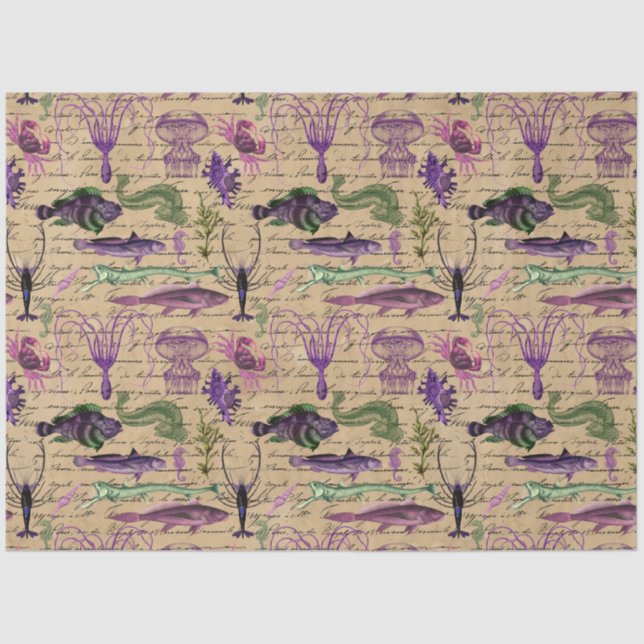 Papier Mousseline Sorcière de sel Grimore Series Design 17 (Recto)