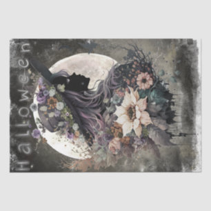 Papier Mousseline Sorcière florale mystique