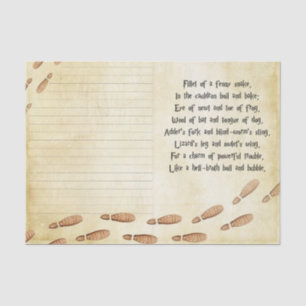 Papier Mousseline Sorcière magique en papier de découpage