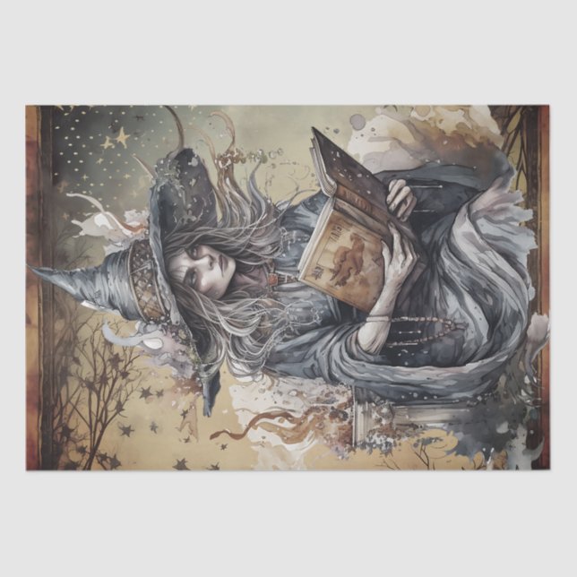 Papier Mousseline Sorcière mystique (Recto)