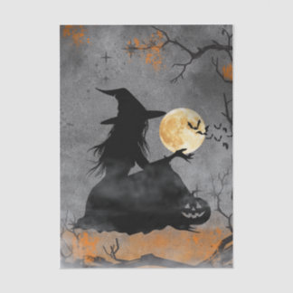Papier Mousseline Sorcière Mystique au Clair de Lune