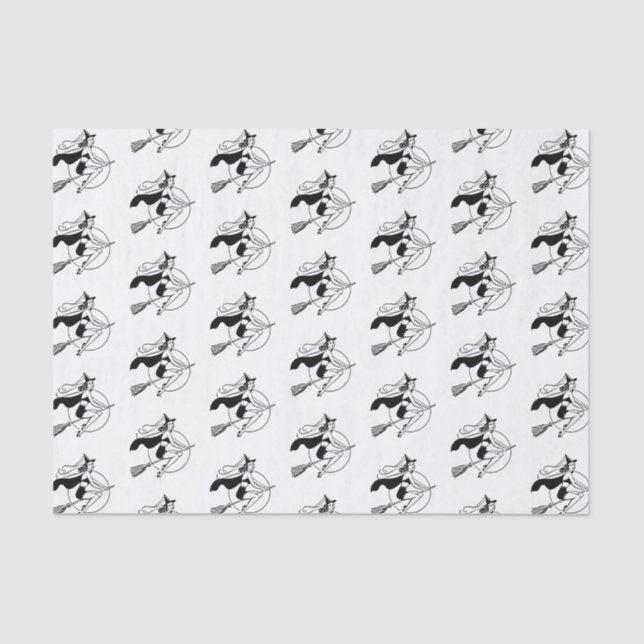 Papier Mousseline Sorcière rétro (Recto)