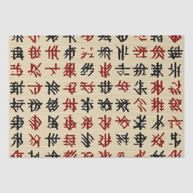 Papier Mousseline Souhaitez à quelqu'un un chinois heureux et réussi (Recto)