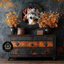 Southwest Ember Wolf Portrait