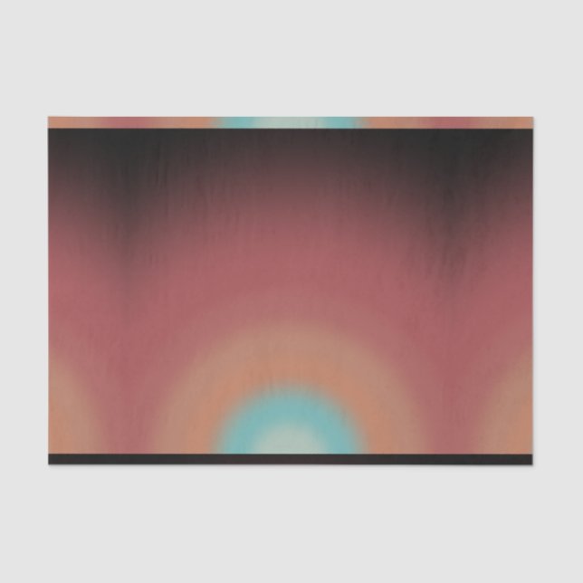 Papier Mousseline Southwestern Southwest Desert Rainbow Art Design (Recto)