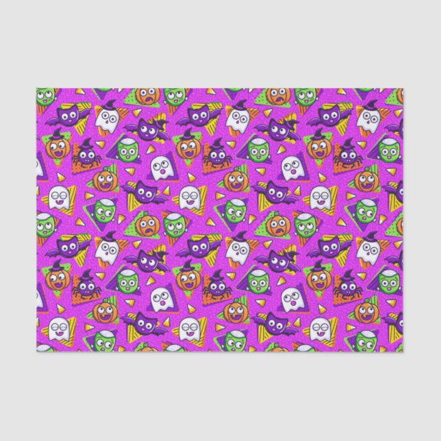 Papier Mousseline Spooktacular Halloween Characters Tissue Paper (Recto)