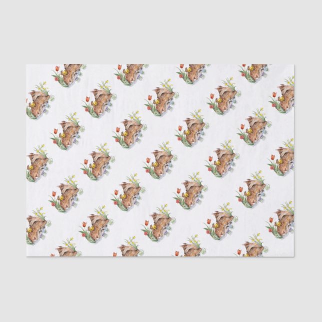 Papier Mousseline Spring Deer (Recto)