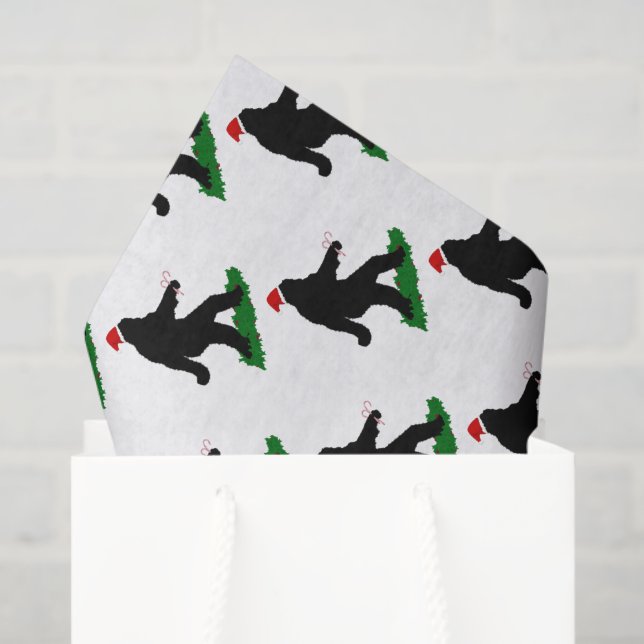 Papier Mousseline Squatch de Noël - Squatchin' avec Sucres de canne (Sac cadeau)