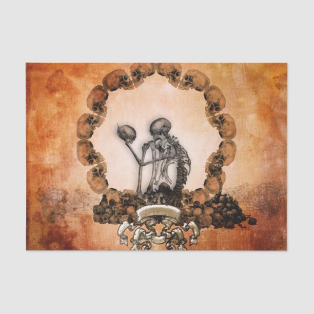 Papier Mousseline Squelette impressionnant (Recto)