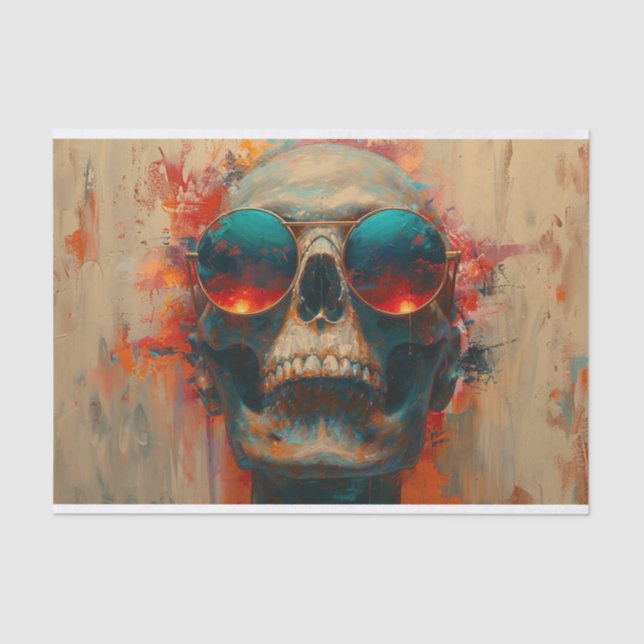 Papier Mousseline Squelette volante1 (Recto)