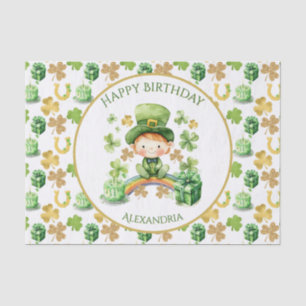 Papier Mousseline St patrick Lucky One Premier Anniversaire