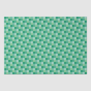 Papier Mousseline St. Patrick's Day Fun Adorable Green Checkerboard