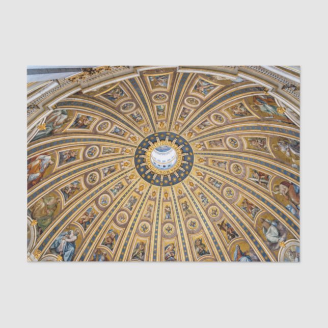 Papier Mousseline St. Peter's Basilica Dome - Vatican, Rome, Italy (Recto)