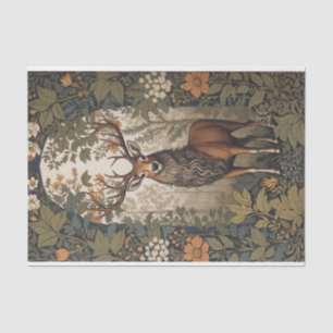 Papier Mousseline Stag Dans La Forêt William Morris Inspiré